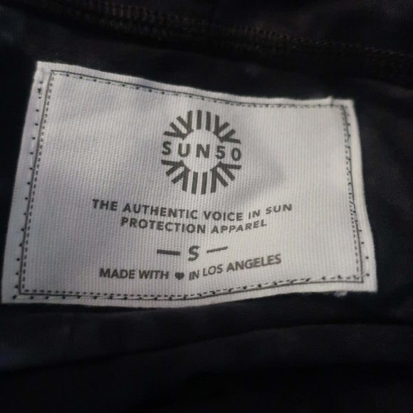 Womens Sun50 Black Gray Sun Protection Apparel Tie Dye Hooded Top S * - Picture 9 of 9